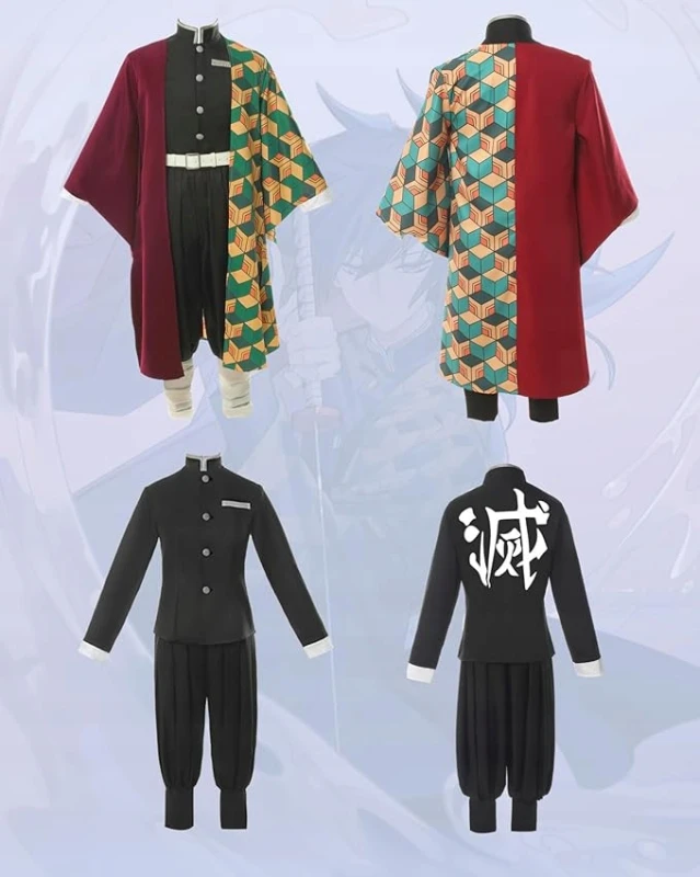 Kostium cosplay Tomioka Giyuu kimono komplet XXL dla dorosłych