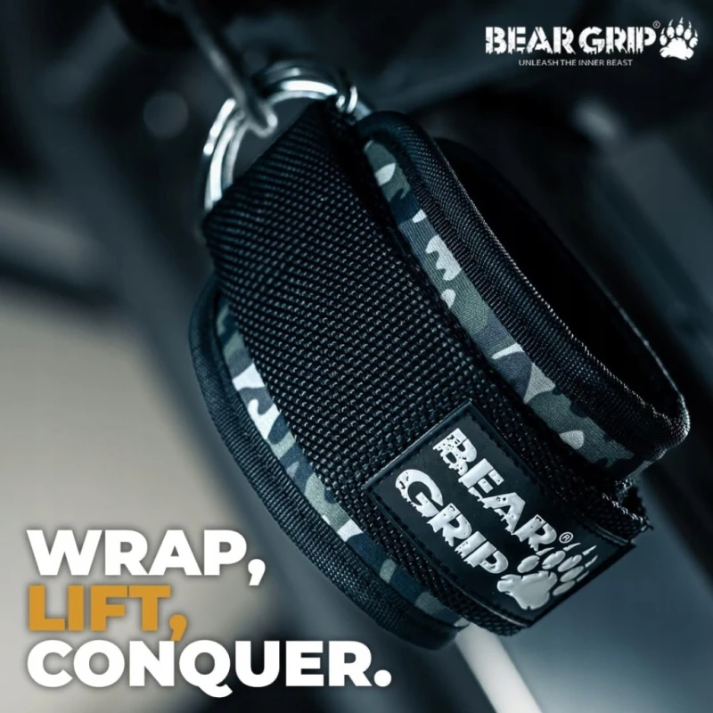 Bear Grip paski na kostki do wyciągu i gum oporowych - różowe