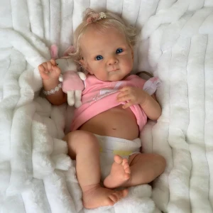 Rxdoll Reborn Baby lalka 18” realistyczna silikonowa dziewczynka, 3 lata +