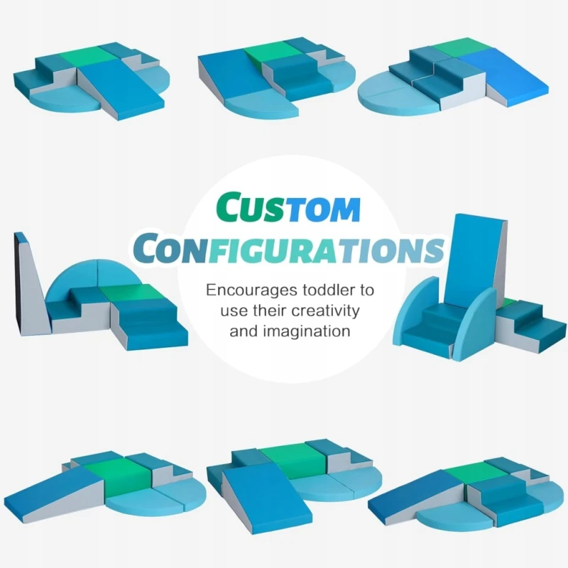 Piankowe klocki wspinaczkowe dla dzieci 6 elementów Wilwolfer, motoryka