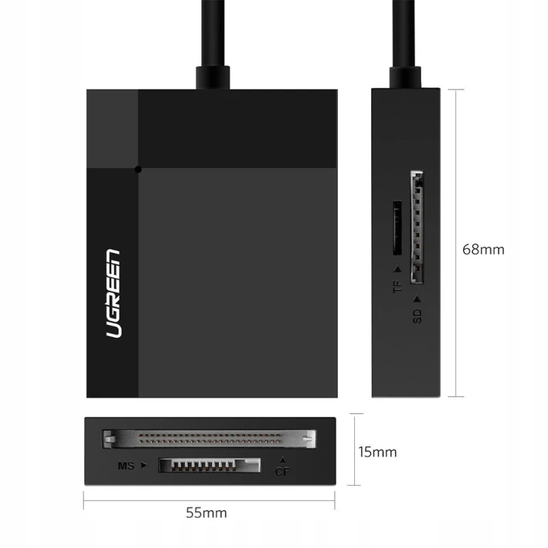 Ugreen czytnik kart pamięci 4w1 USB 3.0 CR125
