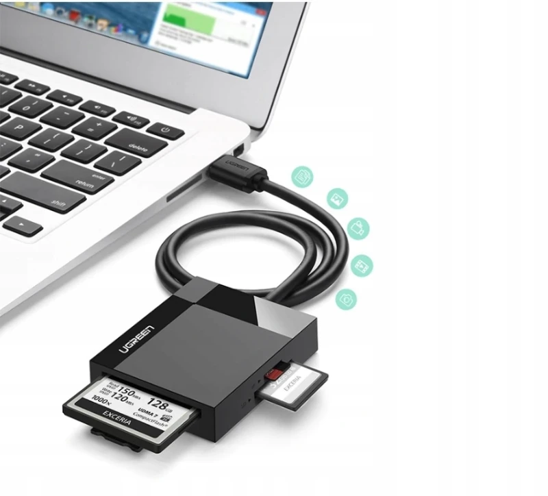 Ugreen czytnik kart pamięci 4w1 USB 3.0 CR125