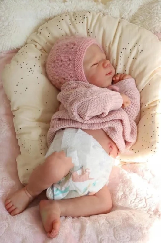 RXDOLL Reborn lalka niemowlęca 45 cm realistyczna winylowa, noworodek