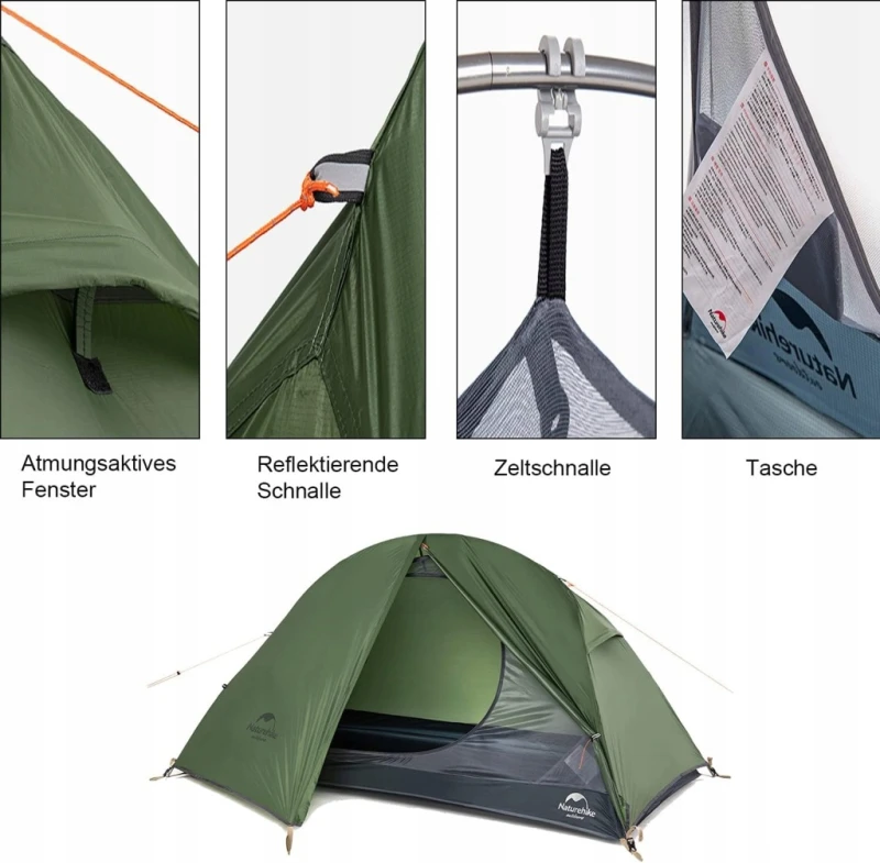 Namiot Naturehike 1-osobowy ultralekki wodoodporny 4 sezony