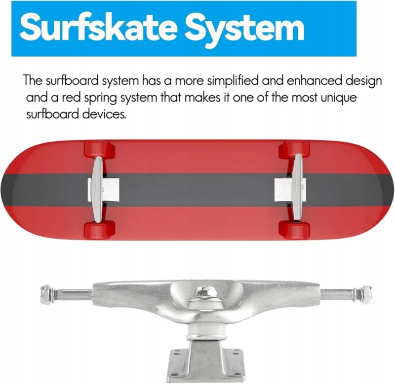 Adapter Surfskate S6 Land Surfing oś deskorolki czerwona- Lazycloud