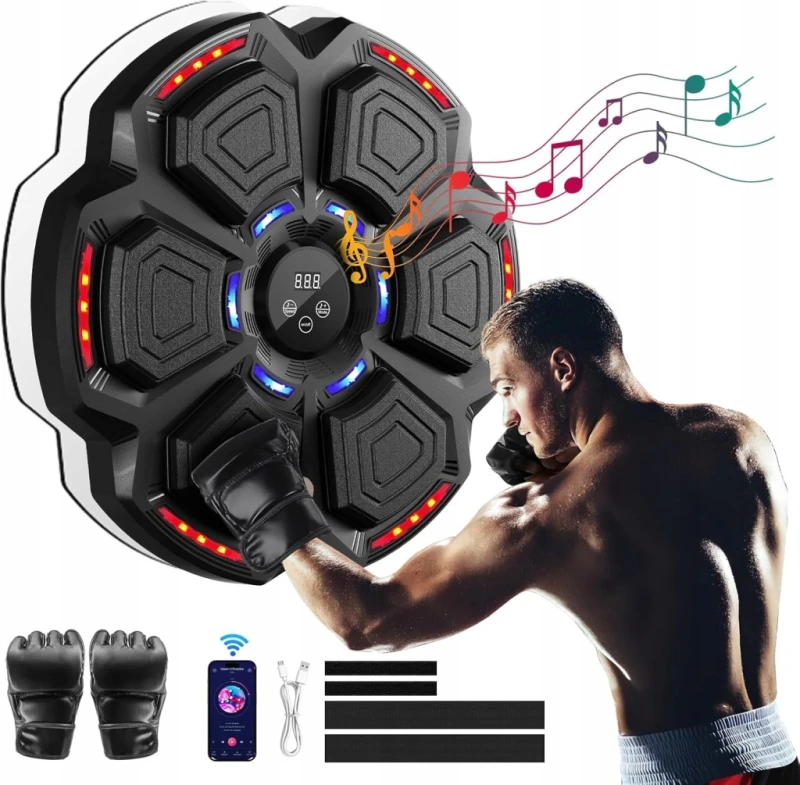 Fooing Smart Punching Machine – Maszyna Bokserska LED Bluetooth + akcesoria