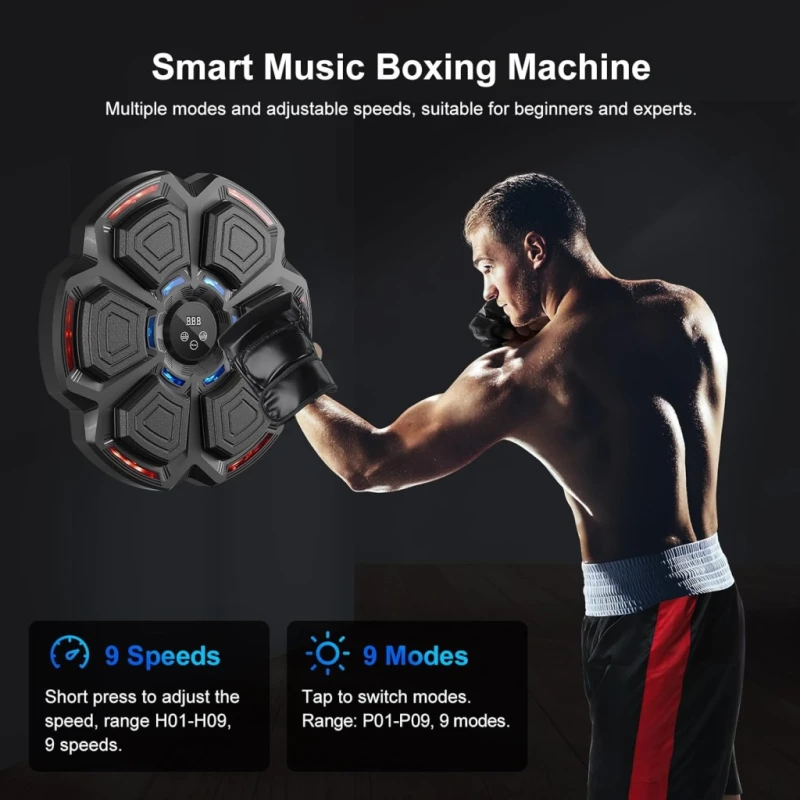 Fooing Smart Punching Machine – Maszyna Bokserska LED Bluetooth + akcesoria
