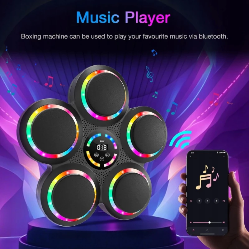 Fooing Smart Boxing Machine –Muzyczna maszyna bokserska bluetooth LED