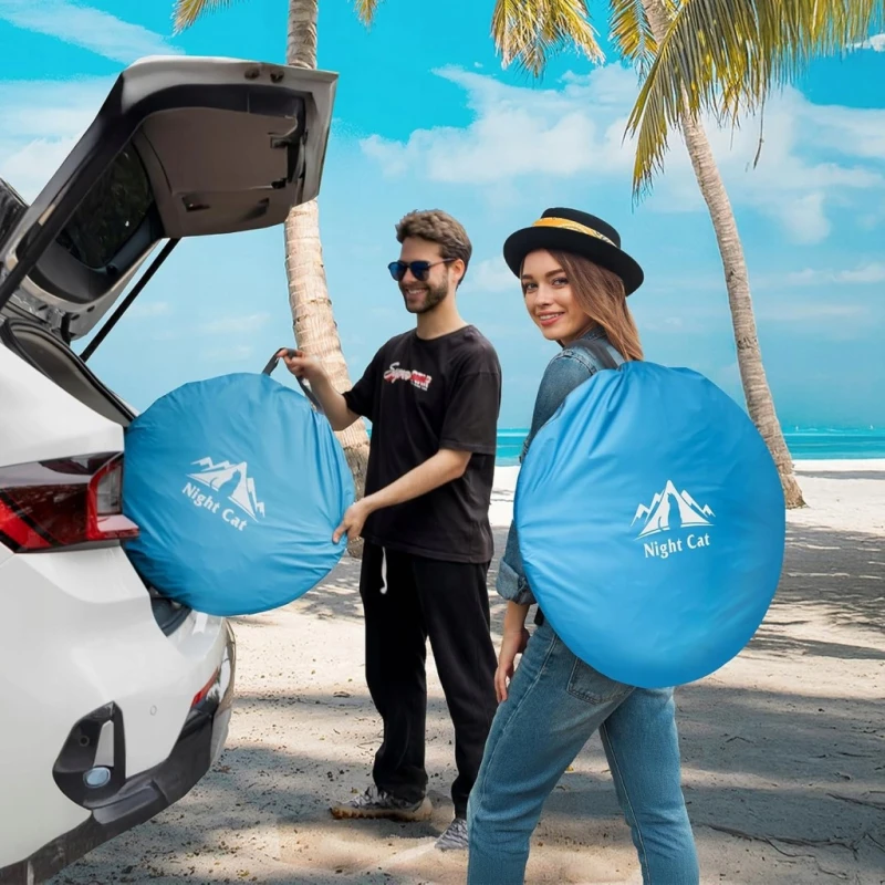 Samorozkładający namiot plażowy Pop Up - 3–4 os. Ochrona UPF 50+,
