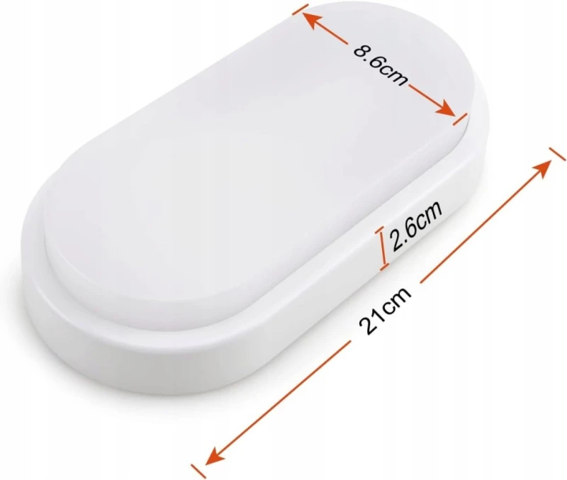 Lampa sufitowa LED 12W IP54 4000K, 1020 lm, 230V, neutralna biel - Da Light