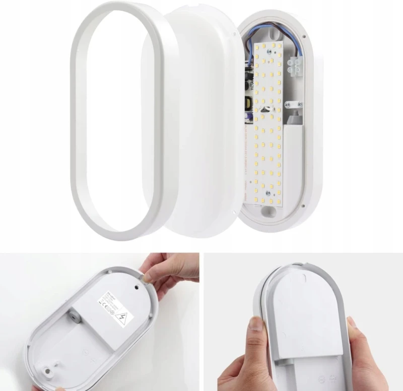 Lampa sufitowa LED 12W IP54 4000K, 1020 lm, 230V, neutralna biel - Da Light