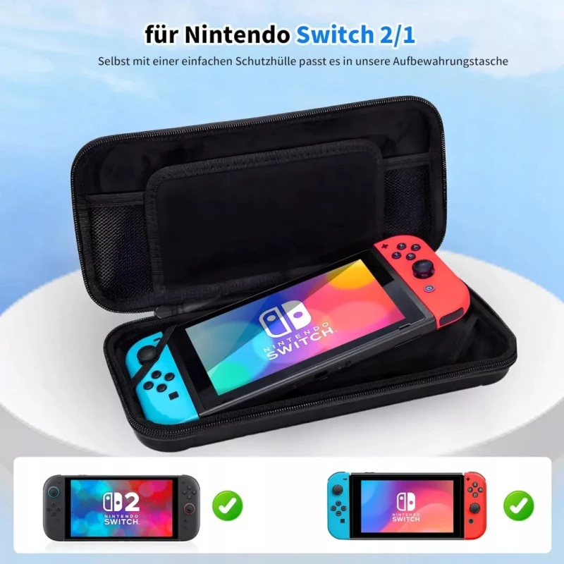 Etui do Nintendo Switch 2 wodoodporne walizkowe, wstrząsoodporne- Mhyaludo