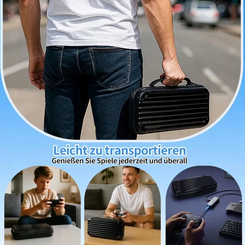 Etui do Nintendo Switch 2 wodoodporne walizkowe, wstrząsoodporne- Mhyaludo