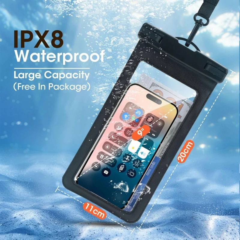 Wodoodporny plecak + etui na telefon, Dry Bag 50L żółty - Weldun