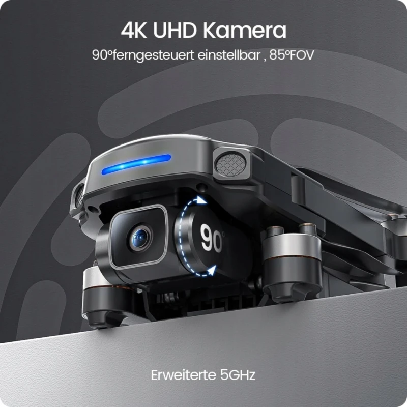 Holy Stone HS360E Dron FPV GPS z kamerą 4K EIS, 30 min. lotu, szary