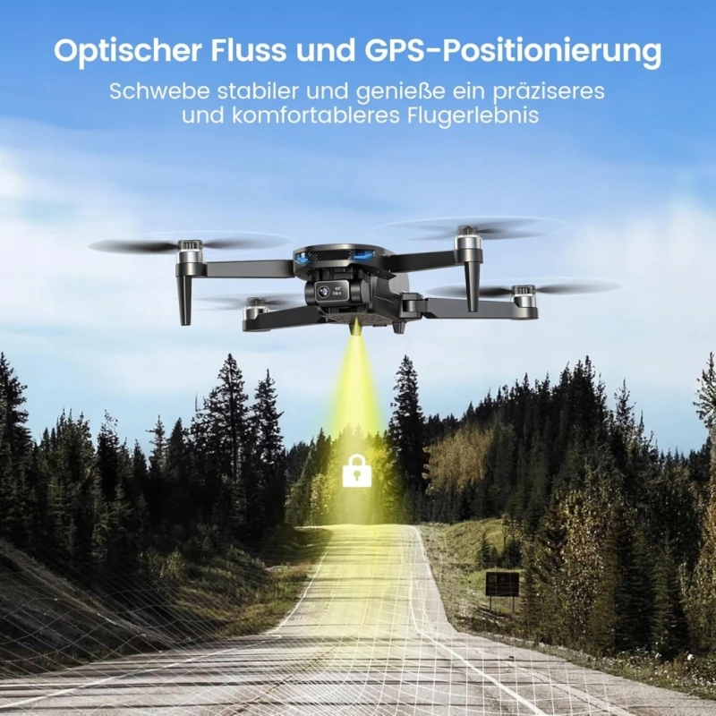 DEERC D65 Dron 4K EIS z 2-osiową stabilizacją, GPS, Aplikacja, Multicopter