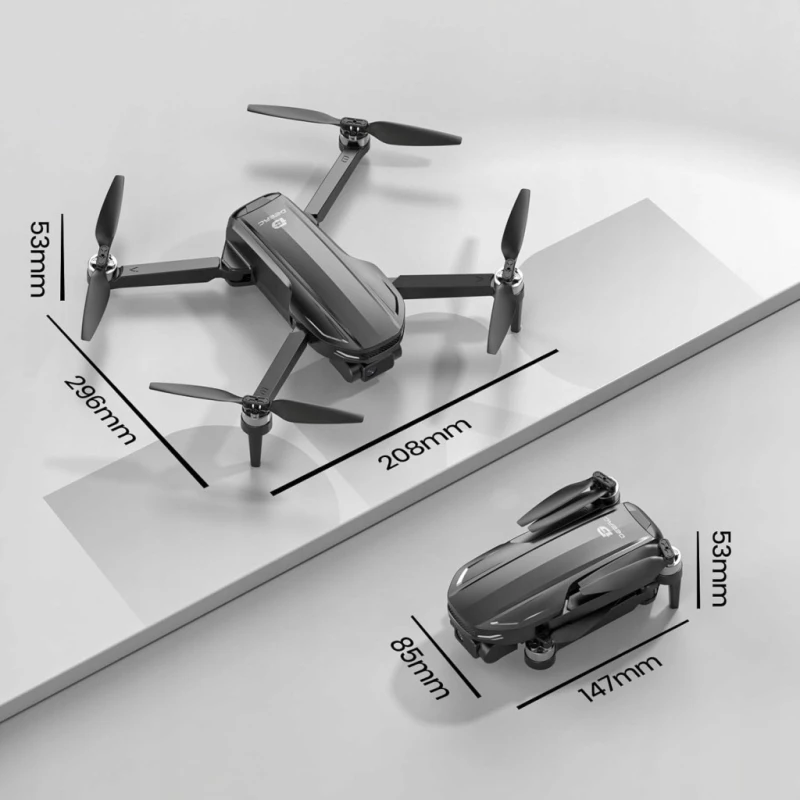 DEERC D65 Dron 4K EIS z 2-osiową stabilizacją, GPS, Aplikacja, Multicopter