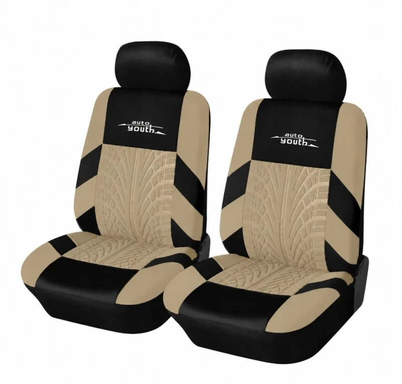 AutoYouth Tire Track Uniwersalne Pokrowce na przednie siedzenia