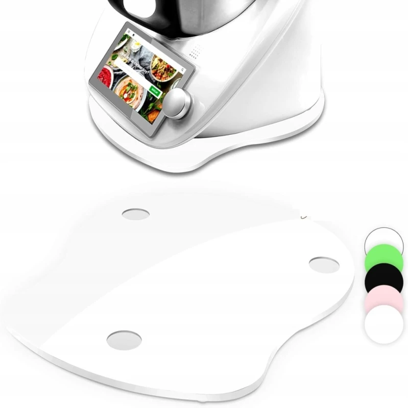 Akrylowa podkładka ślizgowa do Thermomix TM6 TM5, biała, 8 mm