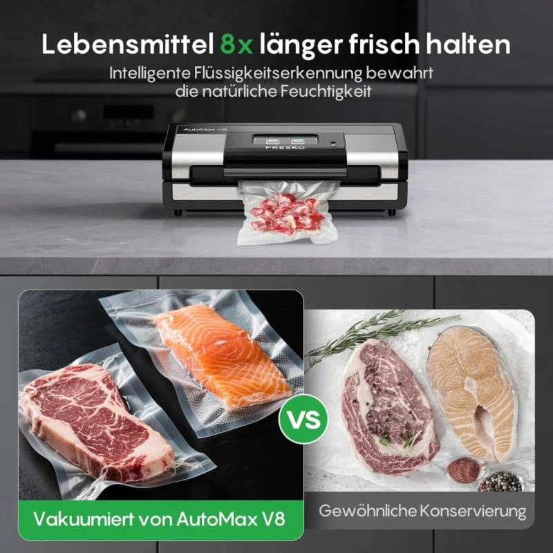 Fresko V8 Automatyczna zgrzewarka próżniowa do żywności 18 l/min