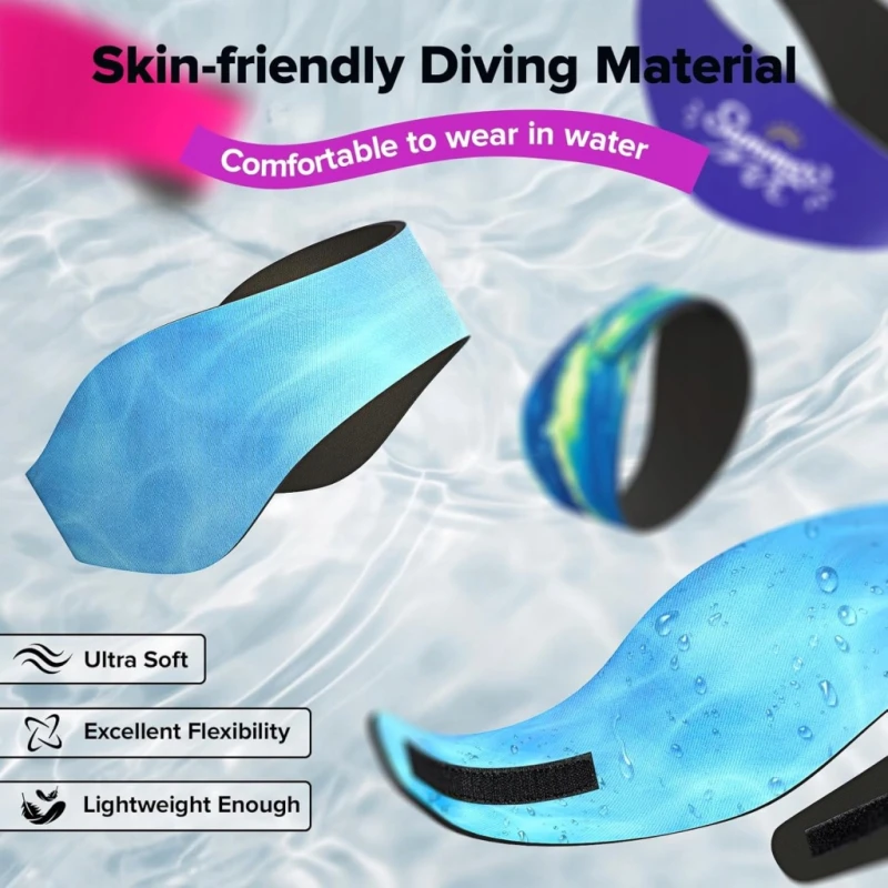 HeySplash Opaska do pływania z ochroną uszu rozmiar L 52–61 cm