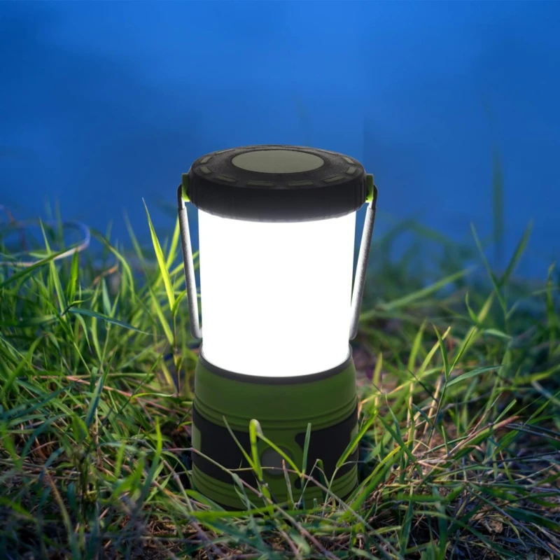 DA Light Lampa kempingowa LED 1500 lm zielona, 4 tryby światła, na baterie