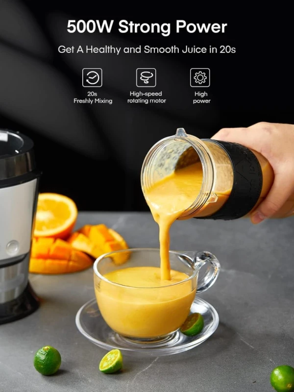 HOUSNAT Blender Smoothie Maker 3w1 500W