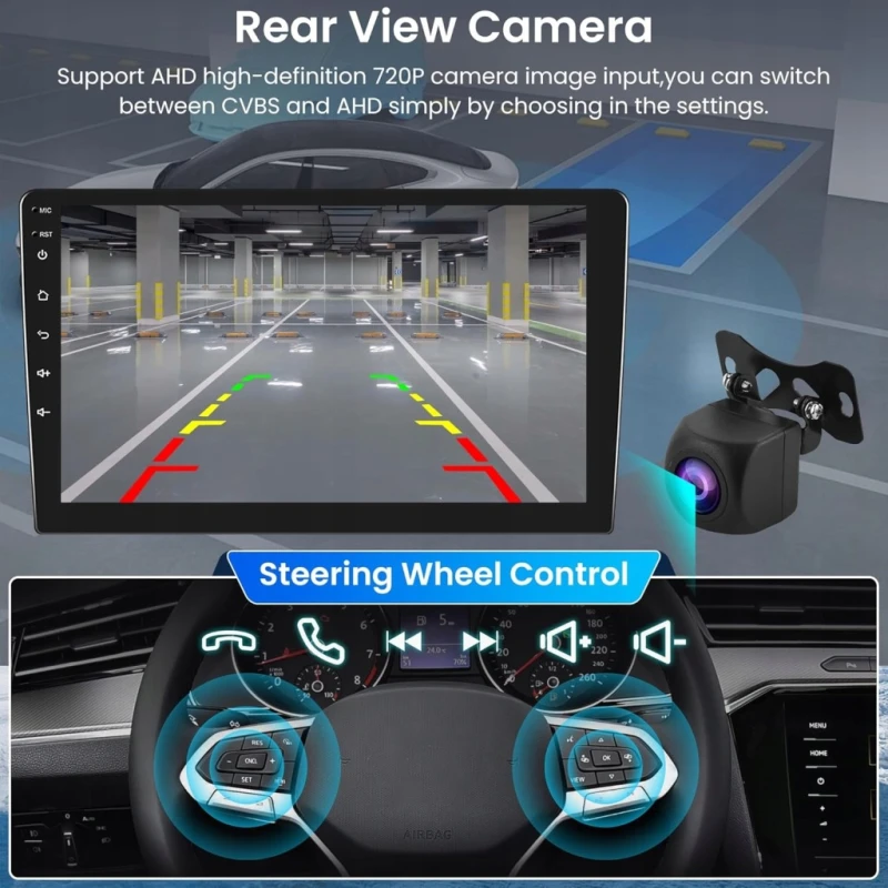 Rimoody Radio samochodowe 2DIN Android, Apple Carplay Toyota Yaris 2005-11