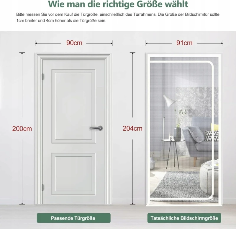 Moskitiera drzwiowa z zamkiem 90 x 200 cm, Rackbone Moskitiera dla zwierząt