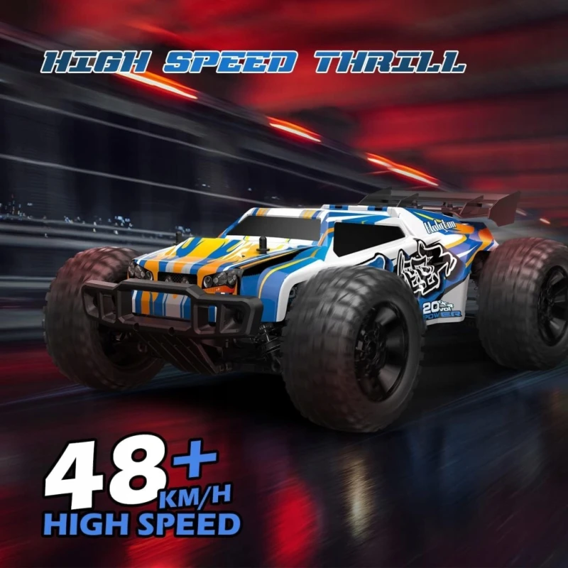 Samochód RC DEERC 9205E, 4WD 48 km/h, 2,4 GHz, 1:10, Monster Truck