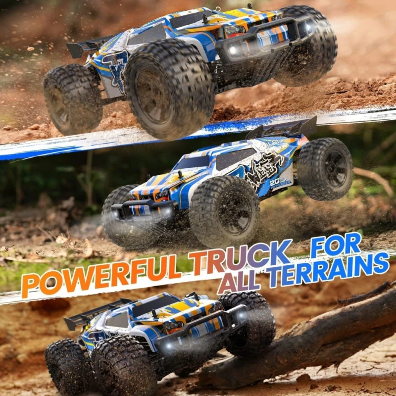 Samochód RC DEERC 9205E, 4WD 48 km/h, 2,4 GHz, 1:10, Monster Truck