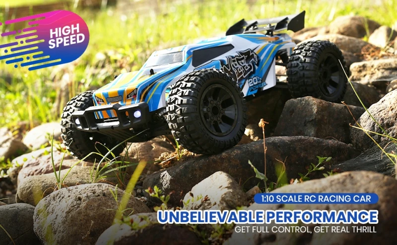 Samochód RC DEERC 9205E, 4WD 48 km/h, 2,4 GHz, 1:10, Monster Truck