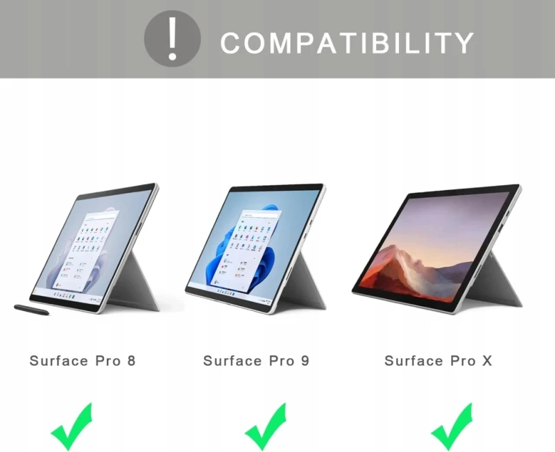 Klawiatura Bluetooth do Surface Pro 8 Pro 9 Pro X - Roofei, Układ QWERTZ