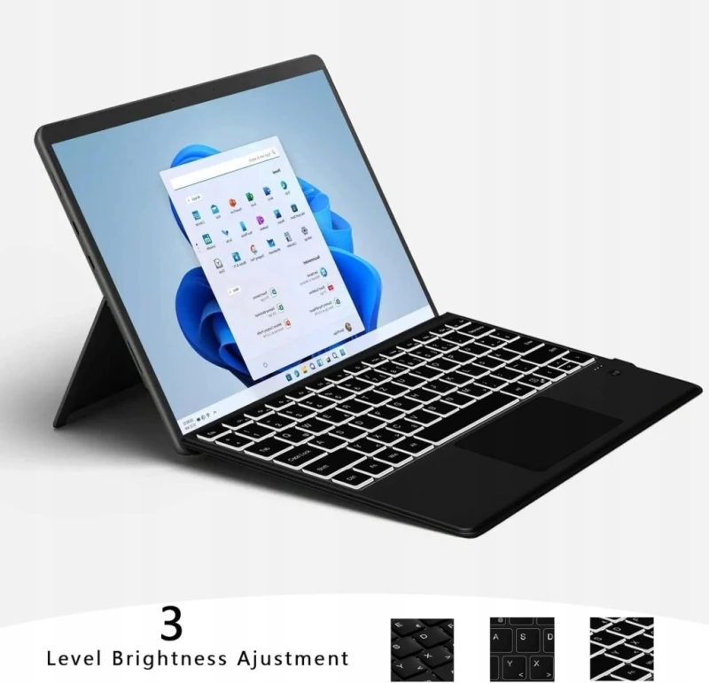 Klawiatura Bluetooth do Surface Pro 8 Pro 9 Pro X - Roofei, Układ QWERTZ
