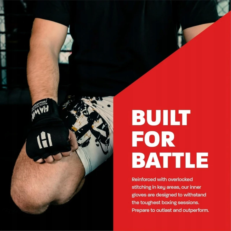 Żelowe Rękawice Bokserskie/MMA Hawk Inner Quick Wraps S/M