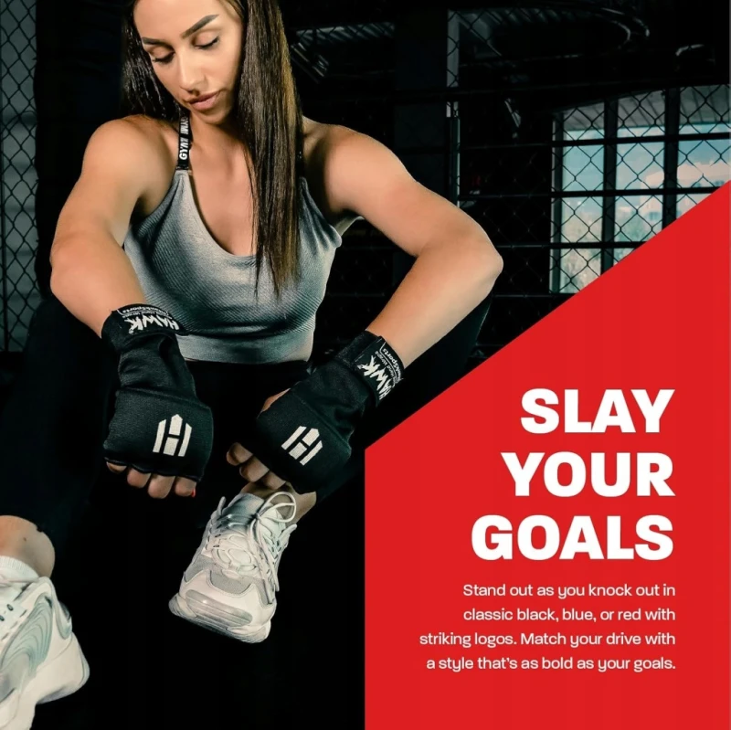Żelowe Rękawice Bokserskie/MMA Hawk Inner Quick Wraps S/M