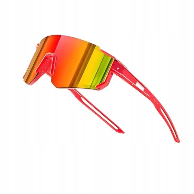 Okulary sportowe dla dzieci UV400 spolaryzowane, czerwone- Dreaku