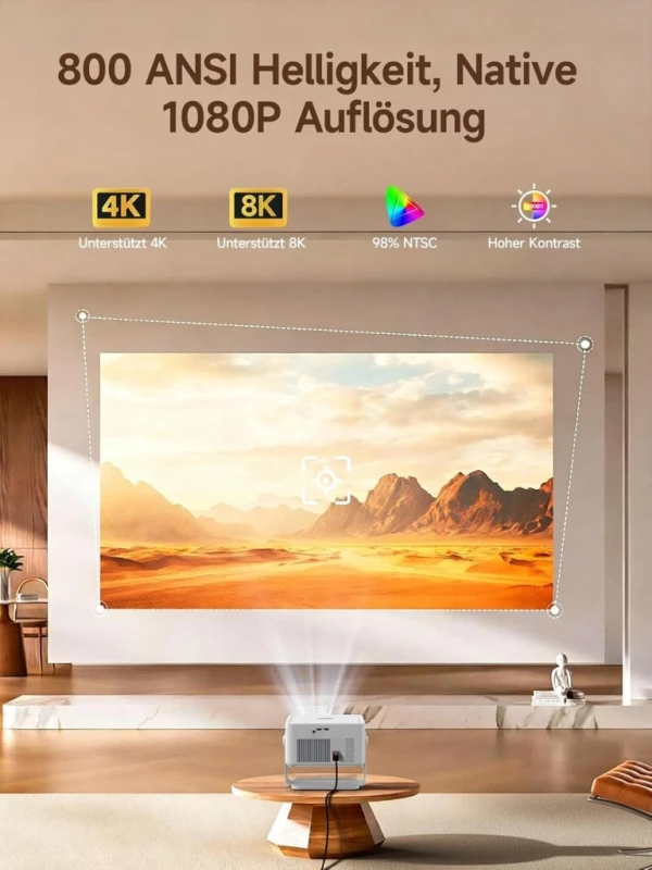 Projektor Magcubic HY450 Max 4K Android 14 WiFi 6, Autofokus