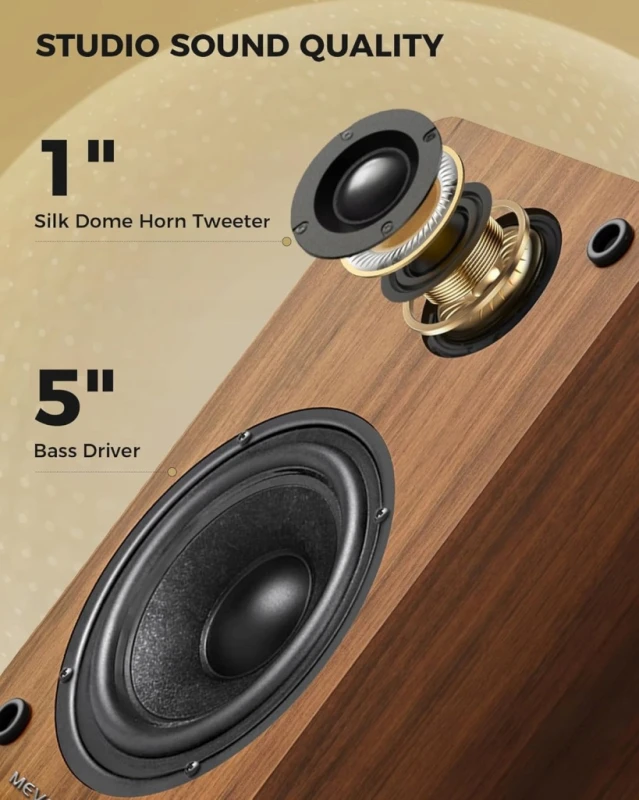 Aktywne Głośniki Półkowe MEVOSTO DS19 36W RMS Bluetooth 5.4