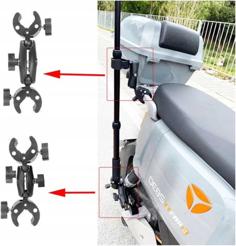 Uchwyt motocyklowy Fotoleey do kamer sportowych Insta360 i GoPro