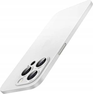 Etui JETech Ultra Slim do iPhone 15 Pro Max tytan biały