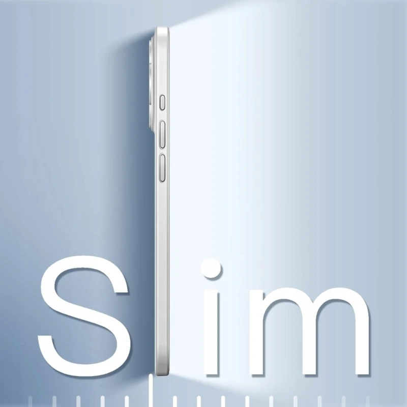 Etui JETech Ultra Slim do iPhone 15 Pro Max tytan biały