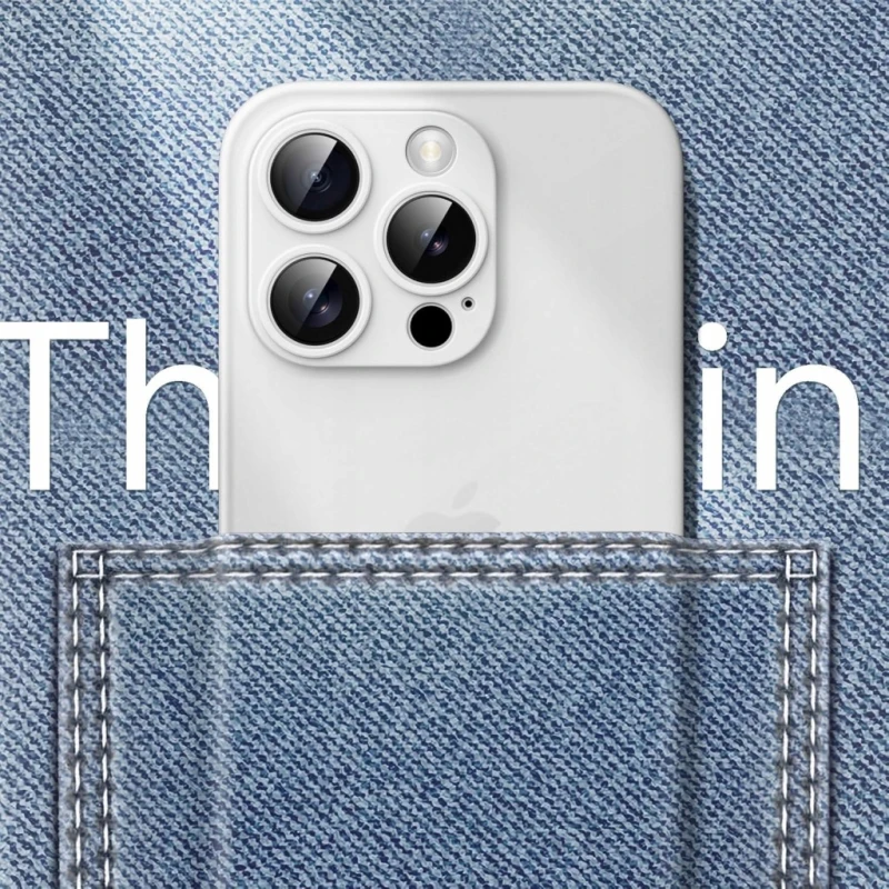 Etui JETech Ultra Slim do iPhone 15 Pro Max tytan biały
