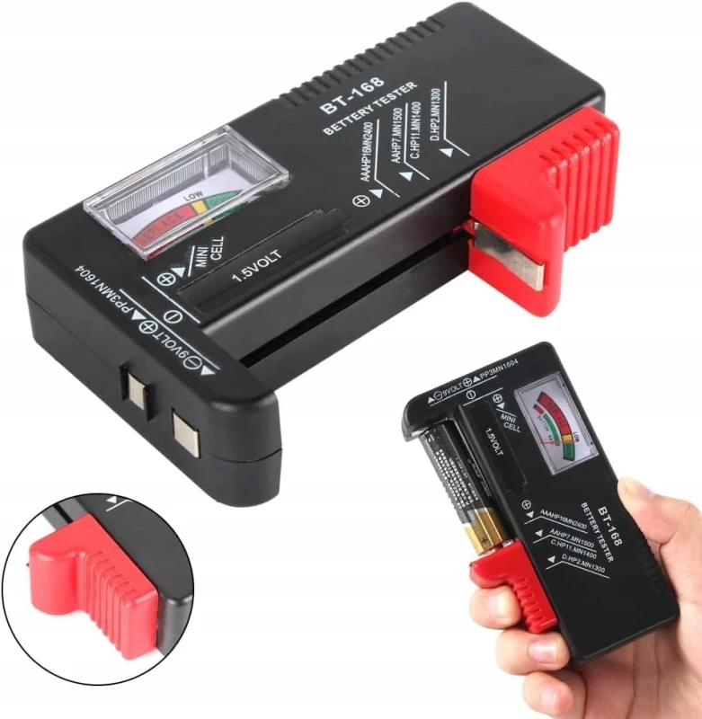 Tester baterii GTIWUNG BT-168 do AA AAA C D 9V