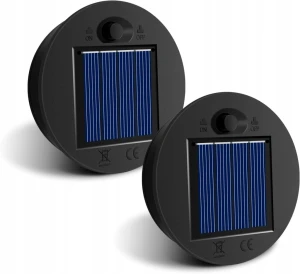 Moduł solarny LED HELESIN 7 cm 2 sztuki części zamienne, lampki solarne