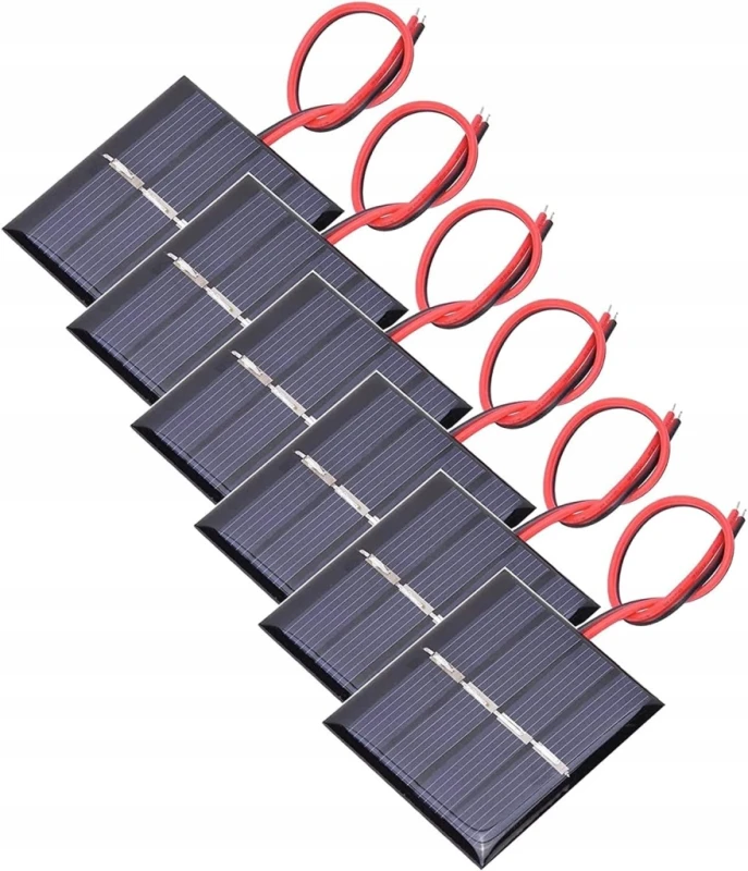 Zestaw 6 mini paneli słonecznych GTIWUNG 3V 0,3W
