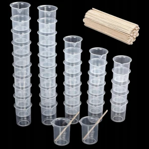 Zestaw plastikowych kubeczków z patyczkami 40 szt. 50 ml- Belle Vous