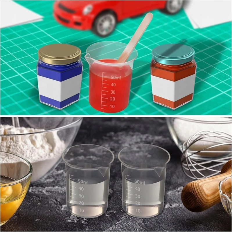 Zestaw plastikowych kubeczków z patyczkami 40 szt. 50 ml- Belle Vous