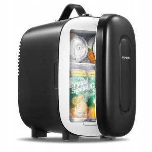 Minilodówka 5 l przenośna AC/DC USB czarna, 240V AC, gniazdo 9-12V - Fohere