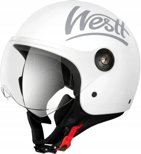 Kask motocyklowy WESTT Classic Jet z wizjerem ECE R22.05 Rozmiar L 59-60 cm
